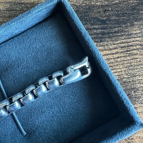 David Yurman Exotic Stone ID Bracelet w/ Red Agate - 7mm - 8.5" - RARE - Picture 8 of 16